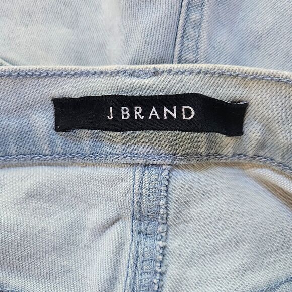 J BRAND Womens Joan Jeans 24 High Rise Elara Light Wash Exposed Button Fly Crop - Picture 9 of 12